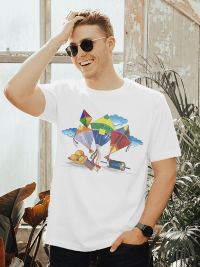 Kite T-Shirt Celebrate Makar Sankranti in Style with Printalyst
