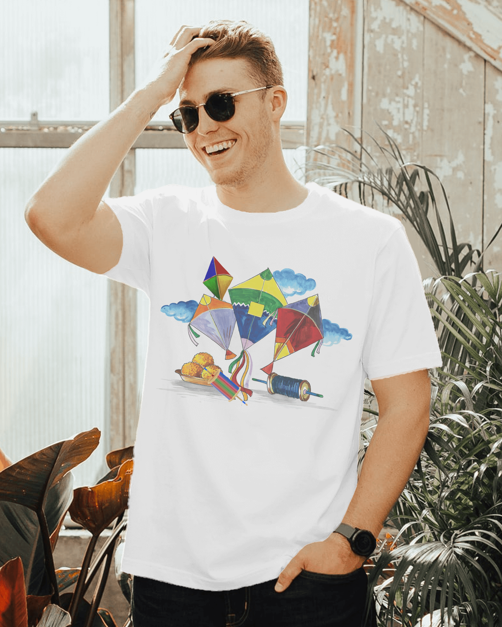 Kite T-Shirt Celebrate Makar Sankranti in Style with Printalyst