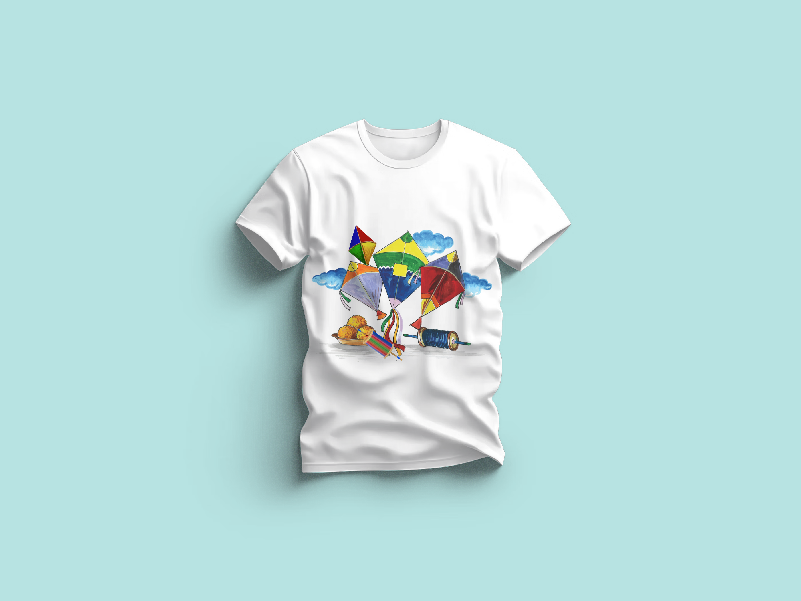 Kite T-Shirt Celebrate Makar Sankranti in Style with Printalyst - Image 2