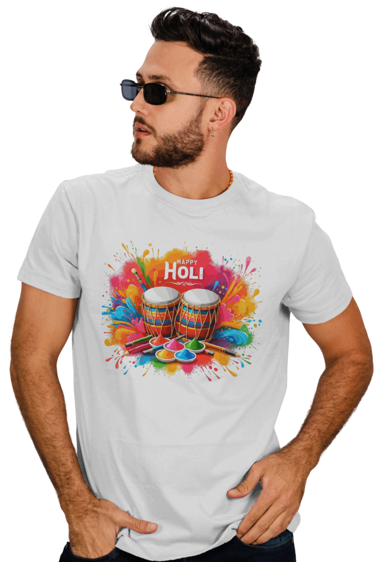 Holi T-Shirts for Men – By Printalyst (Holi Celebration)
