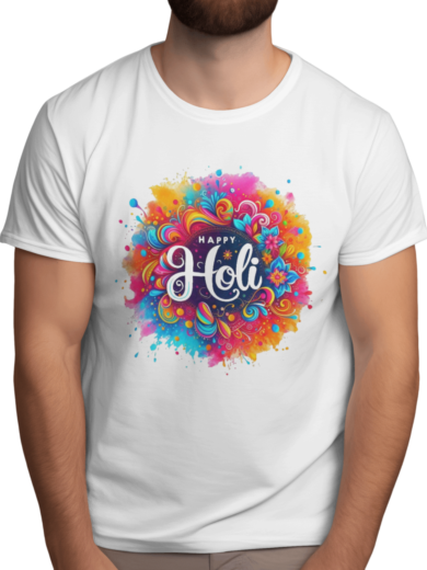 Holi Festival T-Shirts for Men – Printalyst Lightweight Polyester