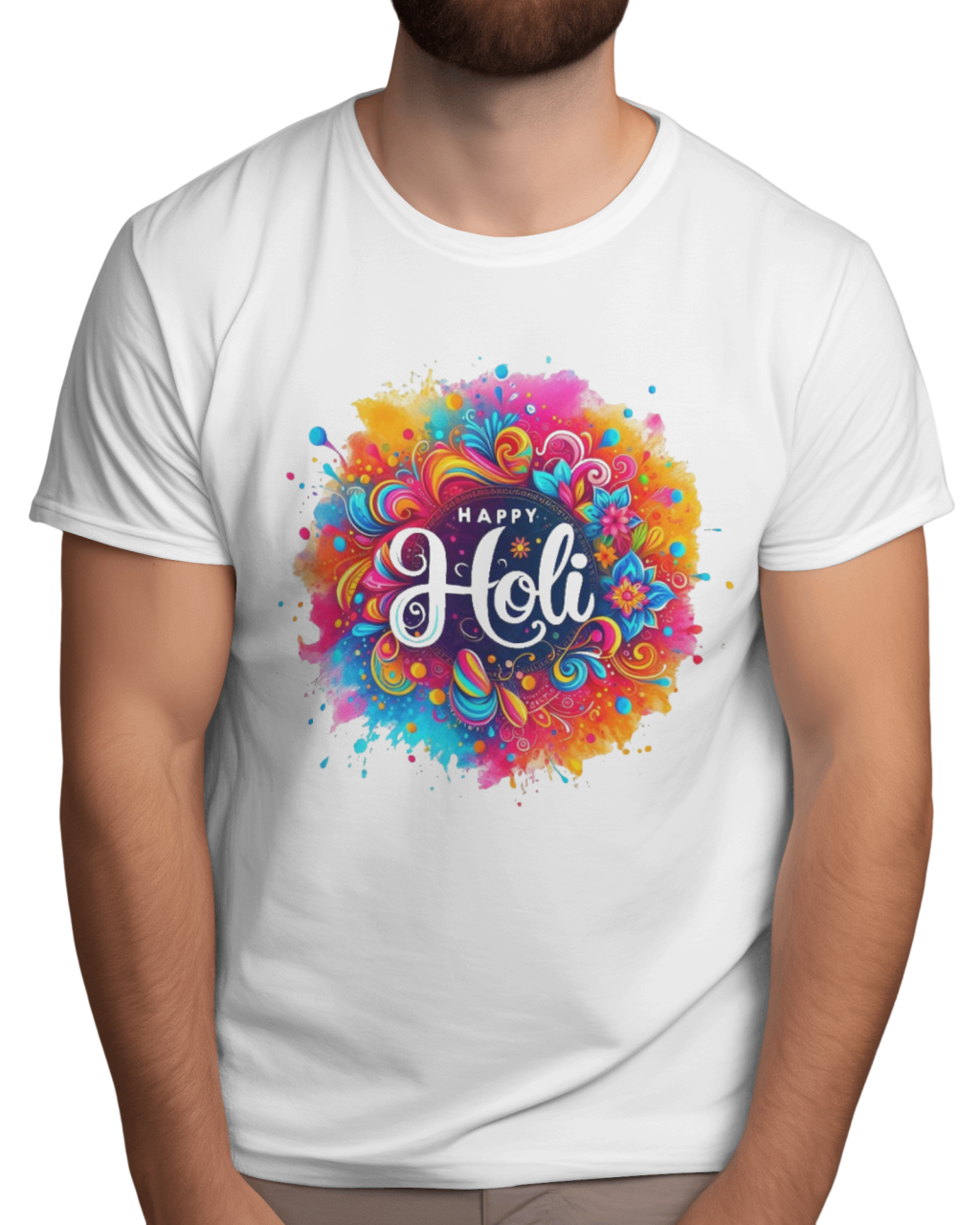 Holi Festival T-Shirts for Men – Printalyst Lightweight Polyester