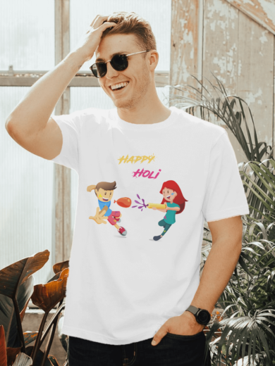 Stylish Happy Holi T-Shirts by Printalyst – Perfect for the Festival of Colors