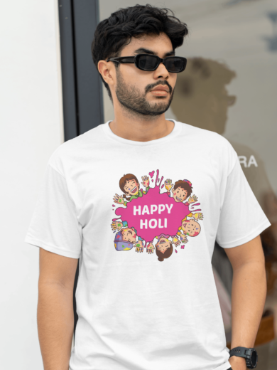 Holi Special T-Shirts for Men – Polyester Comfort by Printalyst