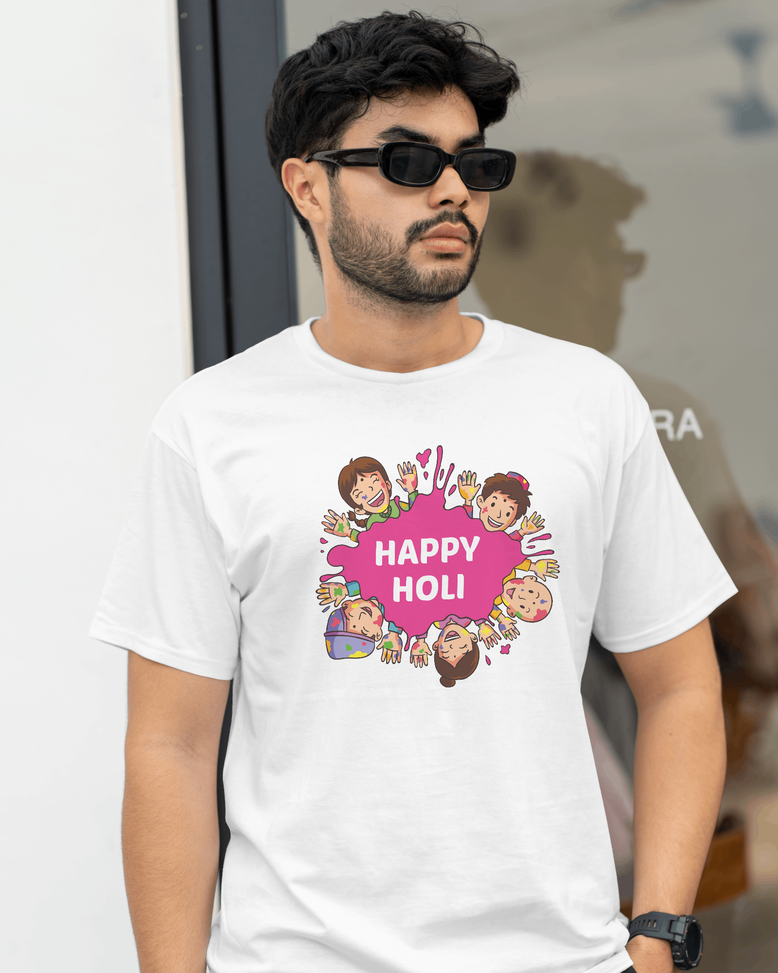 Holi Special T-Shirts for Men – Polyester Comfort by Printalyst