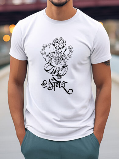 GANESH JI CLASSIC | PRINTED T-SHIRT