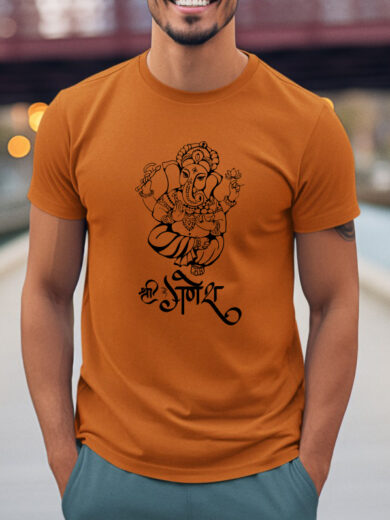 GANESH JI CLASSIC | PRINTED T-SHIRT