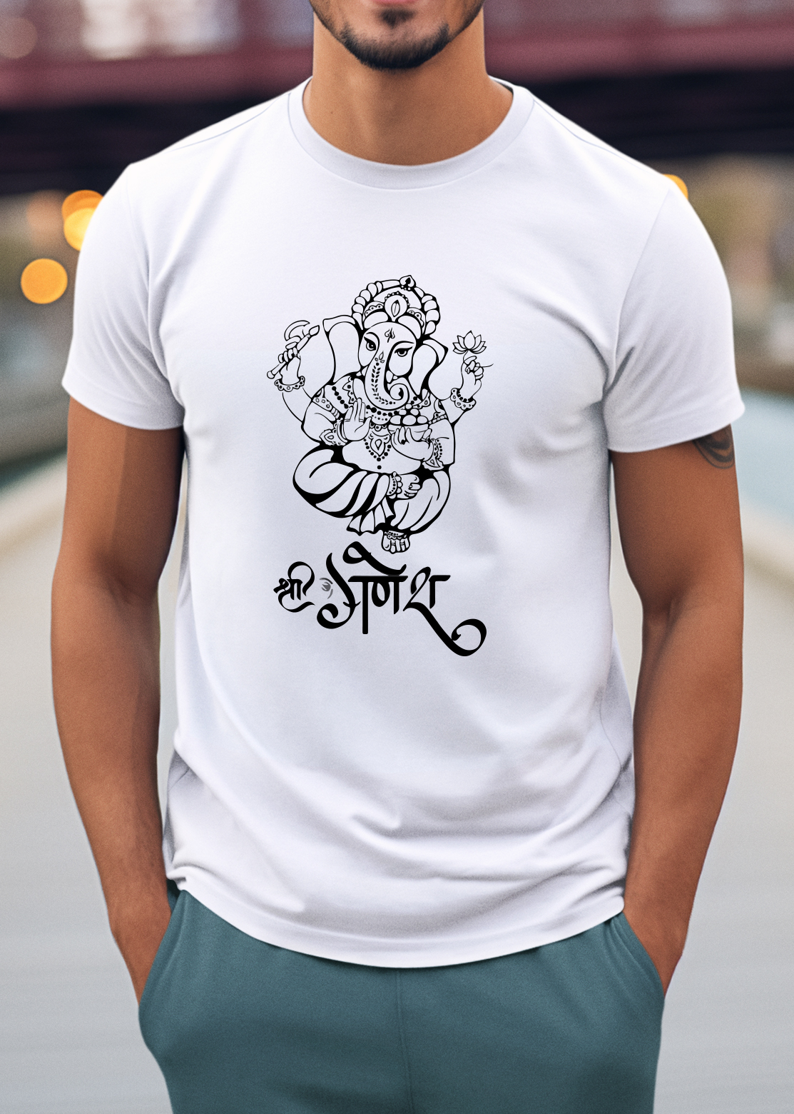 GANESH JI CLASSIC | PRINTED T-SHIRT