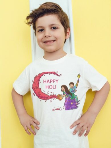 Kids Holi T-Shirts by Printalyst – Cotton Comfort for Festive Fun
