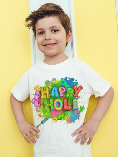 Holi T-Shirt for Kids – All Sizes Available by Printalyst