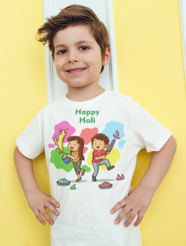 Kids Holi T-Shirt – Soft and Festive by Printalyst