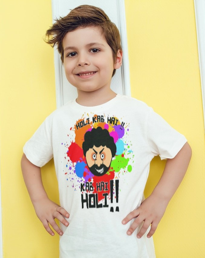 Holi T-Shirt for Kids – Perfect for Colorful Playtime