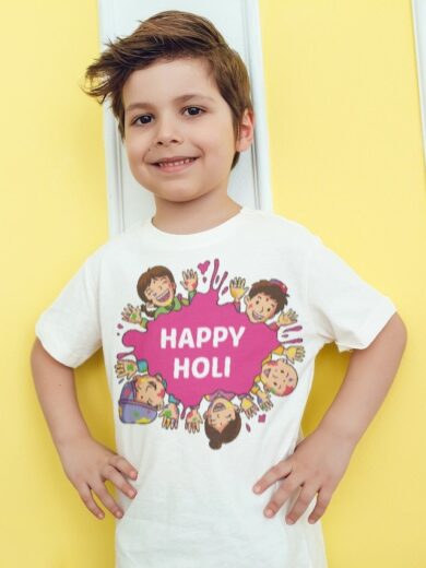 Vibrant Kids Holi T-Shirt – Celebrate in Style with Printalyst
