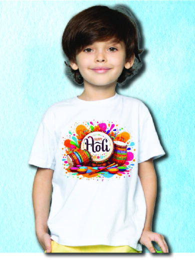 Kids Color Blast Holi T-Shirt – Festival Fashion by Printalyst