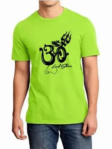 Om Symbol Green T-Shirt | Fresh Spiritual Wear