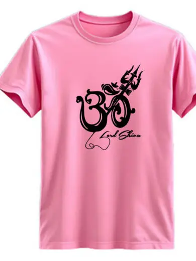 Om Symbol Pink T-Shirt | Stylish Spiritual Tee