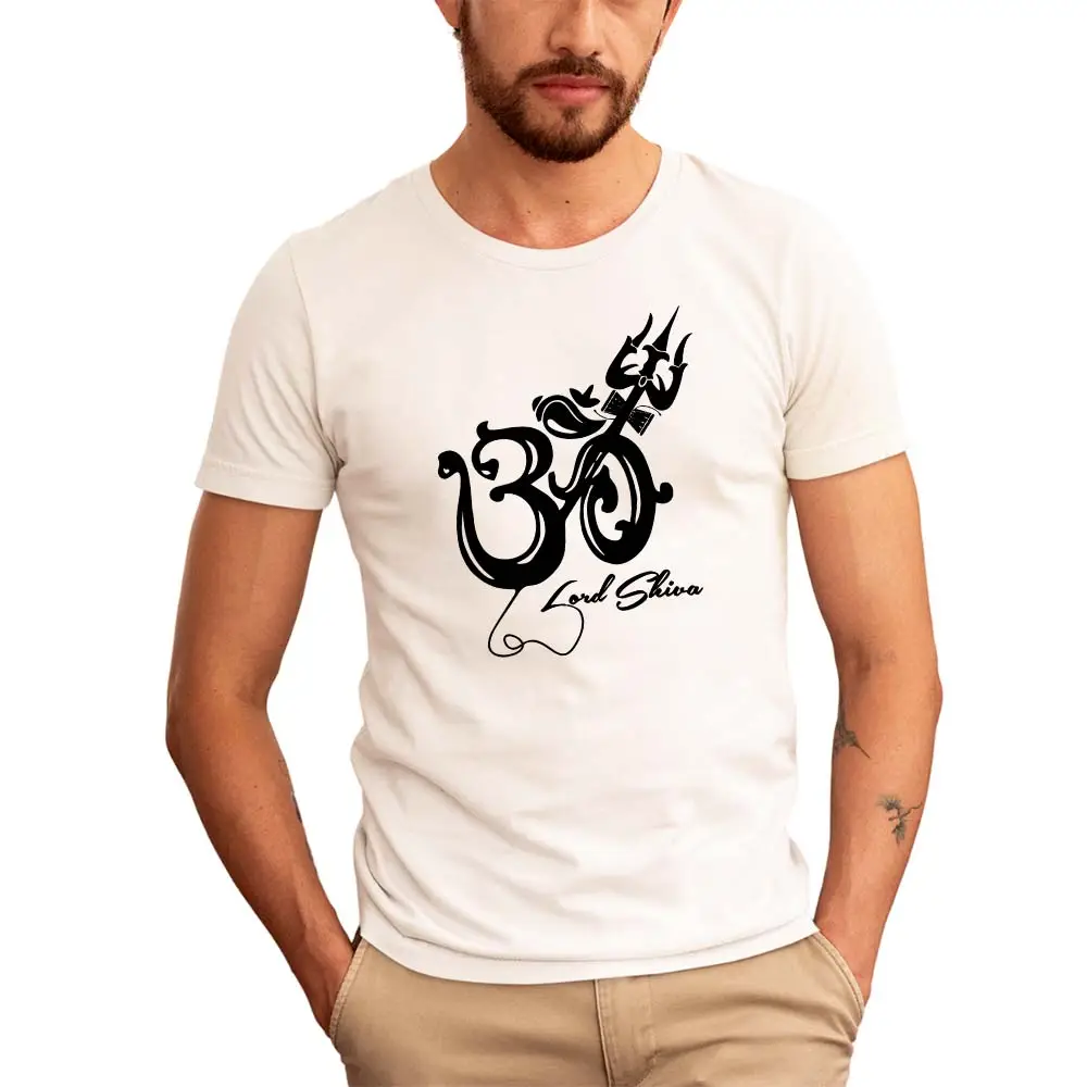 Om Symbol White T-Shirt | Minimal Spiritual Tee