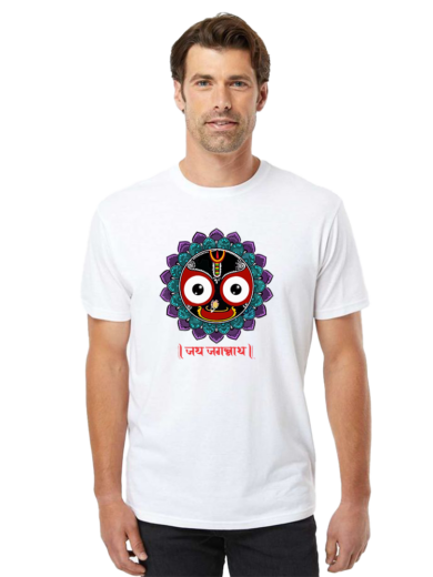 Jagannath Print T-Shirt | Spiritual Minimal Design Tee