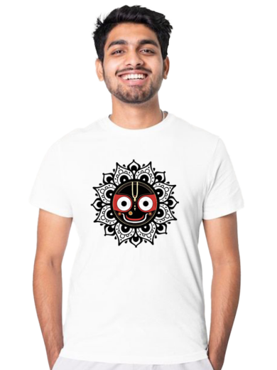 Colorful Jagannath Graphic T-Shirt | Vibrant Devotional Design