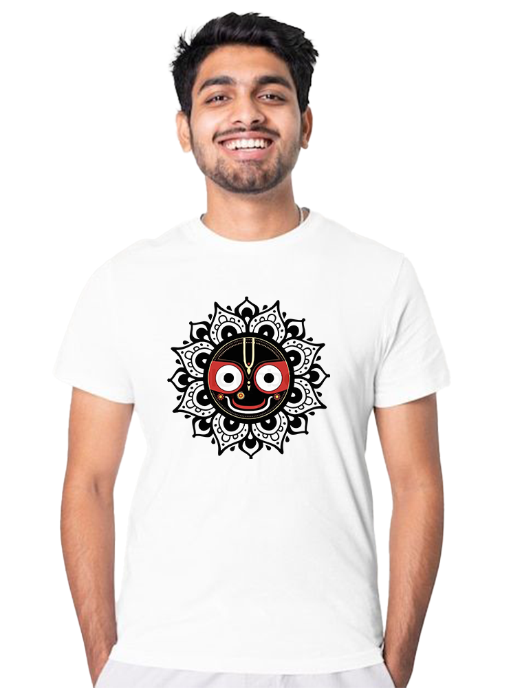 Colorful Jagannath Graphic T-Shirt | Vibrant Devotional Design
