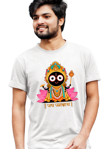 Jagannath Pattern Print T-Shirt | Traditional Style Graphic Tee