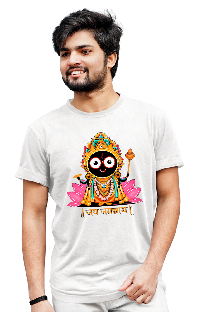 Jagannath Pattern Print T-Shirt | Traditional Style Graphic Tee