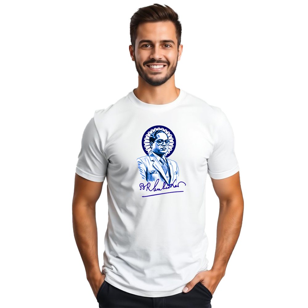 Printalyst Dr Ambedkar Jayanti Special Polyester & Cotton T-Shirt | Quick Dry Graphic Tee